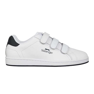 Slazenger - Sneaker für Herren, 3 Klettverschlussriemen (Weiß/Marine)