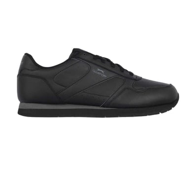 Slazenger - Klassisch Sneaker für Herren, Beschichtetes Leder (Schwarz/Holzkohle)