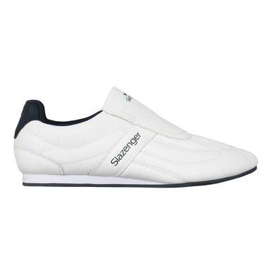 Slazenger - "Warrior" Sneaker für Kinder, Leder, Flach (Weiß/Marine)