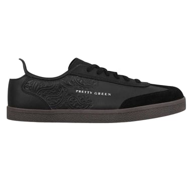 Pretty Green - "Moorgate" Sneaker für Herren, Leder (Schwarz)