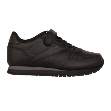 Slazenger - "Classic" Sneaker für Kinder, Beschichtetes Leder, Klettverschluss (Schwarz)