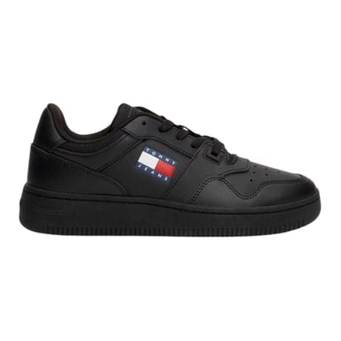 Tommy Jeans - Retro Sneaker für Damen, Leder (Schwarz)