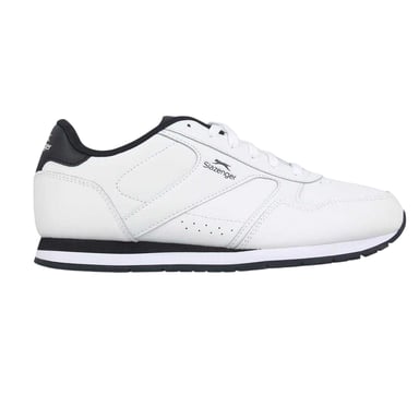 Slazenger - Klassisch Sneaker für Herren, Beschichtetes Leder (Weiß/Marine)