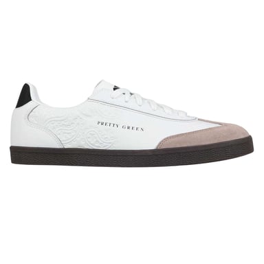 Pretty Green - "Moorgate" Sneaker für Herren, Leder (Weiß)