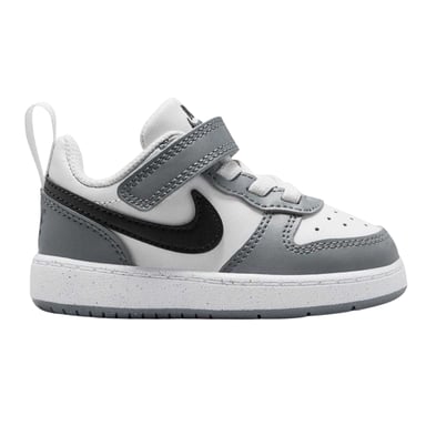 Nike - "Court Borough" Sneaker für Kinder, Leder (Weiß/Schwarz/Grau)