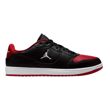Nike - "Air Jordan Court Connect" Sneaker für Herren, Leder (Schwarz/Rot)