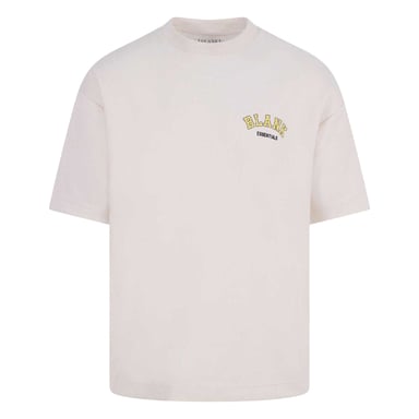 Blank Essentials - "College" T-Shirt für Herren, Übergroß (Knochen)