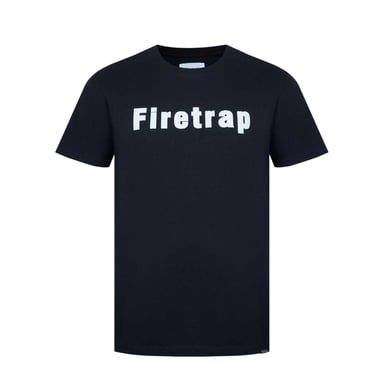 Firetrap - T-Shirt für Herren, Baumwolle (Schwarz)
