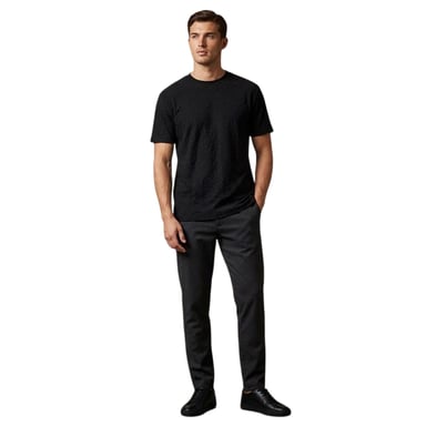 Armani Exchange - T-Shirt für Herren, Rundhalsausschnitt, Regulär (Schwarz)