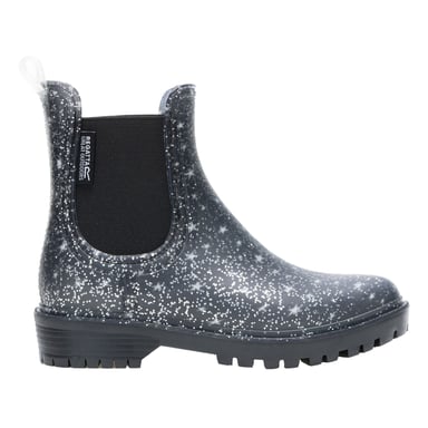 Regatta - "Harriet II" Glitzerstern Gummistiefel für Kinder (Schwarz)