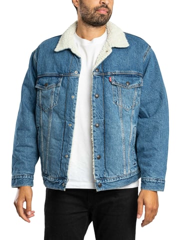 Levi's Sherpa-Jacke Mit Lockerer Passform, Blau