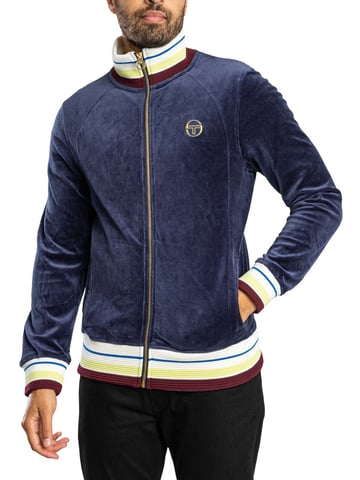 Sergio Tacchini Sartori Velours-Trainingsjacke, Blau