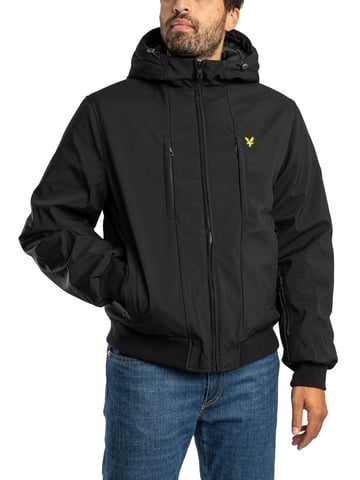 Lyle & Scott Wattierte Softshelljacke, Schwarz
