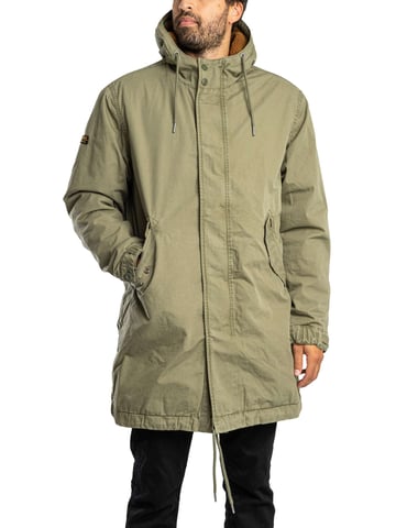 Superdry Militärparkajacke, Grün