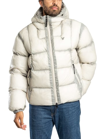 Lyle & Scott Durchsichtige Steppjacke, Beige