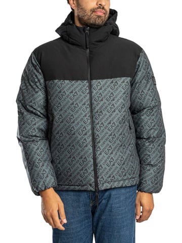 EA7 Mountain Polar Jacke Mit Logowiederholung, Grün