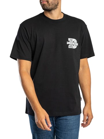 Dickies Minden T-Shirt Mit Rückendruck, Schwarz