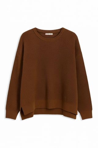 Bootsausschnitt Entspanntes Fit Sweater