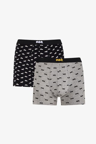 Herren Batman Gestreifte Römische Muster 2er-Pack Boxer