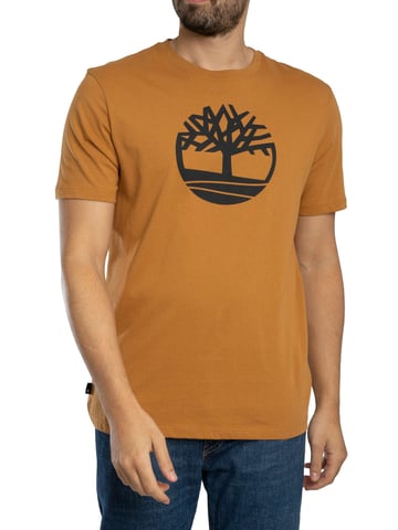 Timberland Baum-Logo-T-Shirt, Braun