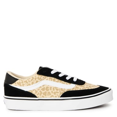 Vans - "Brooklyn" Sneaker für Kinder, Canvas, Plattform-Absatz (Schwarz/Leopard)