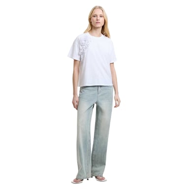 French Connection - T-Shirt für Damen, Krepp (Weiß)
