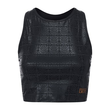 Biba - Ärmelloses Oberteil für Damen, Schmal, Ärmellos (Schwarz)