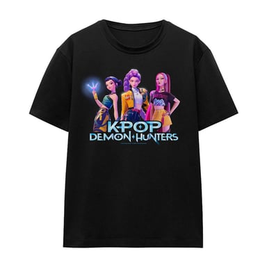 K-Pop Demon Hunters - "Huntrix" T-Shirt für Damen (Schwarz)