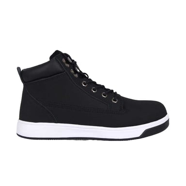 Dunlop - "Nebraska" Sicherheitsschuhe für Herren, Beschichtetes Leder, Schuhspitze aus Stahl, Flach (Schwarz/Weiß)