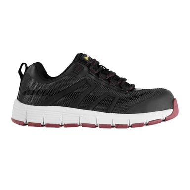 Dunlop - "Maine SB" Sicherheitsschuhe für Damen, Schuhspitze aus Stahl (Schwarz/Fuchsie)