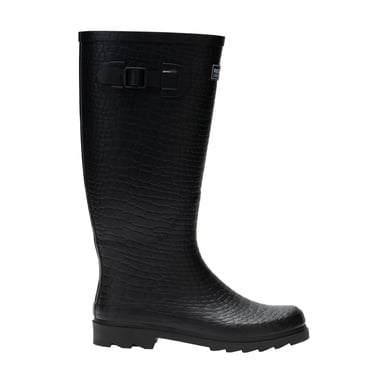 Regatta - "Fairweather III" Reptilien-Druck Gummistiefel für Damen (Schwarz)