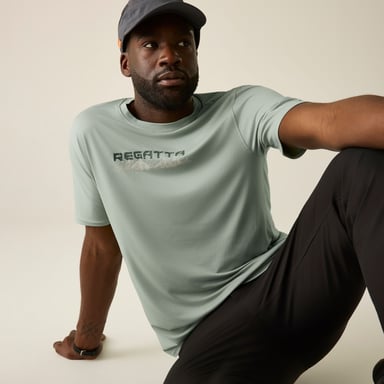Regatta - T-Shirt für Herren, Stretch (Gletschergrün)