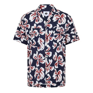Pretty Green - "Bauhaus" Hemd für Herren, Regulär (Marine)