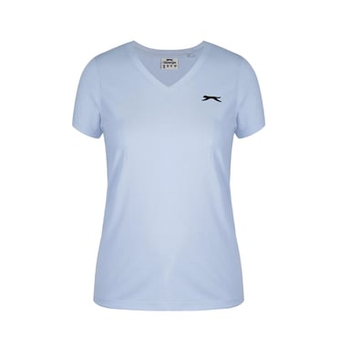 Slazenger - T-Shirt für Damen (Hellblau/Schwarz)