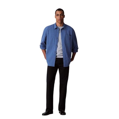 Calvin Klein - Hemd für Herren, Chambray-Stoff (Blau)