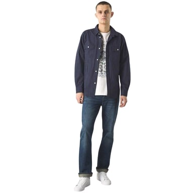 Pretty Green - "Brentwood" Hemd für Herren, Langärmlig (Marine)