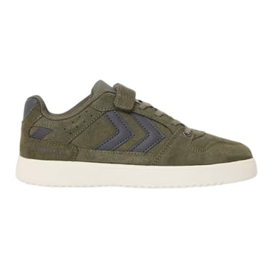 Hummel - Dreieck Sneaker für Kinder, Wildleder (Oliv)