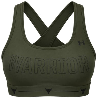 Under Armour x Project Rock Mid Crossback Warrior Damen Khaki Sport-BH