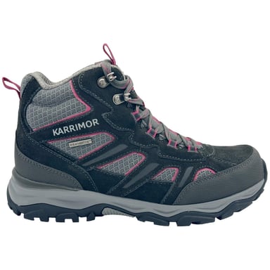 Karrimor - "Mount" Wanderstiefel für Damen, Wildleder, Wasserfest (Schwarz/Pink)