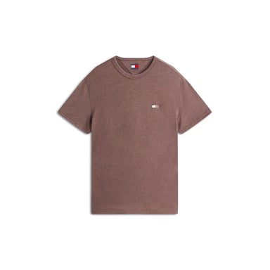 Tommy Jeans - T-Shirt für Herren,Abzeichen (Walnussbraun)