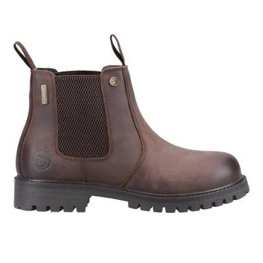 Cotswold - "Aston" Dealer-Stiefel für Kinder, Vollnarbenleder, Aufziehen (Braun)