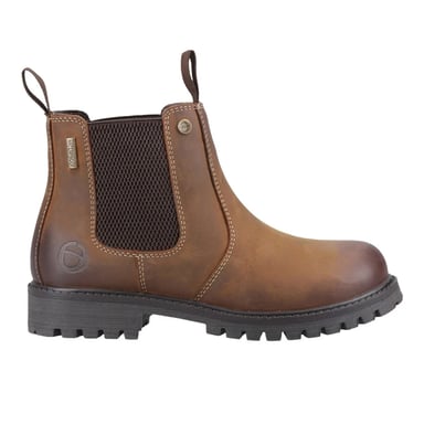 Cotswold - "Aston" Dealer-Stiefel für Kinder, Vollnarbenleder, Aufziehen (Hellbraun)