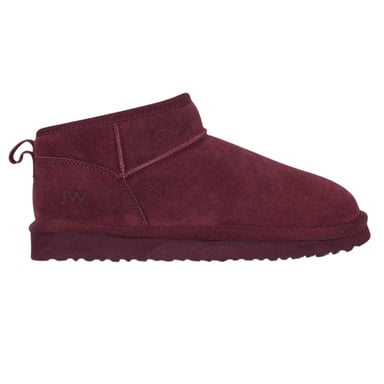 Jack Wills - Stiefel für Damen, Leder (Burgunderrot)
