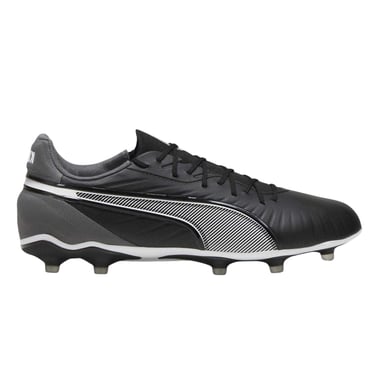 Puma - "King Match" Fußballschuhe mit festem Boden für Herren (Schwarz/Weiß)