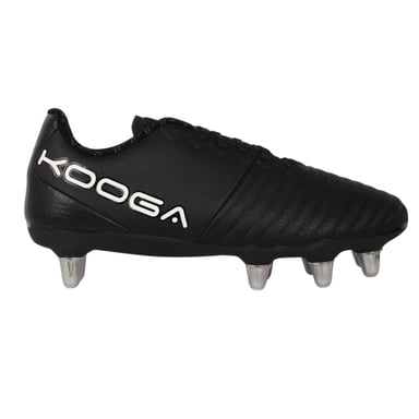KooGa - Rugby-Stiefel für Kinder, Synthetischer Stoff (Schwarz/Weiß)