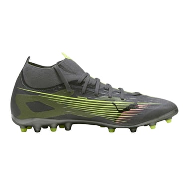 Puma - "Ultra 5 Match+" Fußballschuhe mit festem Boden für Herren (Mattiertes Silber)