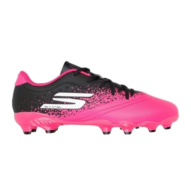 Skechers - "Razor" Fußballschuhe mit festem Boden für Kinder (Pink/Schwarz)
