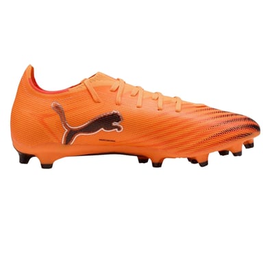 Puma - "Ultra 6 Match" Fußballschuhe mit festem Boden für Herren (Orange/Schwarz)