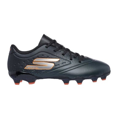Skechers - "Razor" Fußballschuhe mit festem Boden für Kinder (Schwarz/Orange)