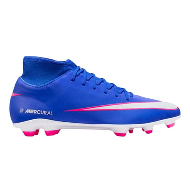 Nike - "Mercurial Superfly 10 Club" Fußballschuhe mit festem Boden für Herren/Damen Unisex (Blau/Weiß/Pink)